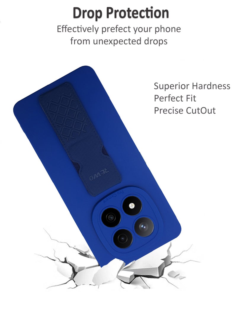 Waldic Xiaomi Redmi Note 14 Pro 5G Premium Case | Premium Silicone  Case Cover Designed for Xiaomi Redmi Note 14 Pro 5G | Xiaomi Redmi Note 14 Pro 5G Case Camera and Drop Protection Thin Protective Back Cover Case for Xiaomi Redmi Note 14 Pro 5G - Blue - Image 4