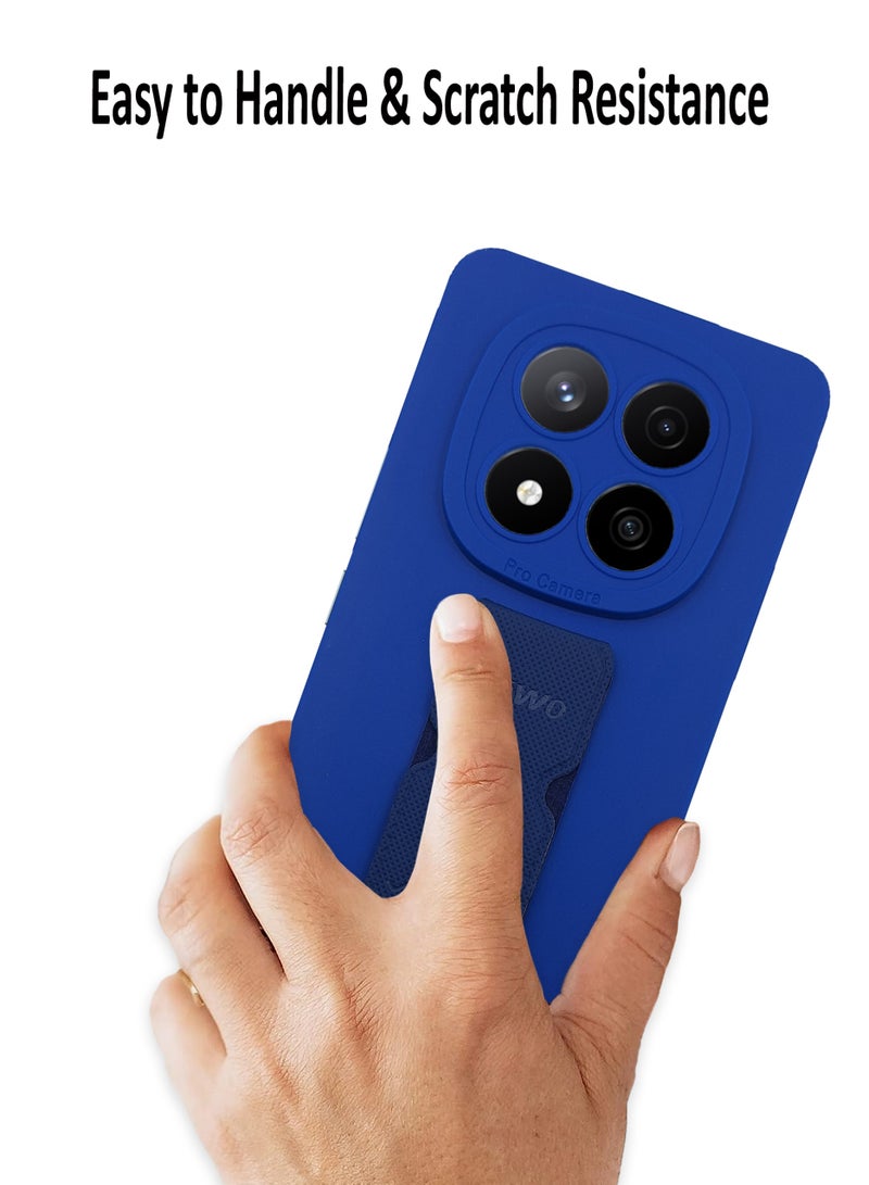 Waldic Xiaomi Redmi Note 14 Pro 5G Premium Case | Premium Silicone  Case Cover Designed for Xiaomi Redmi Note 14 Pro 5G | Xiaomi Redmi Note 14 Pro 5G Case Camera and Drop Protection Thin Protective Back Cover Case for Xiaomi Redmi Note 14 Pro 5G - Blue - Image 3
