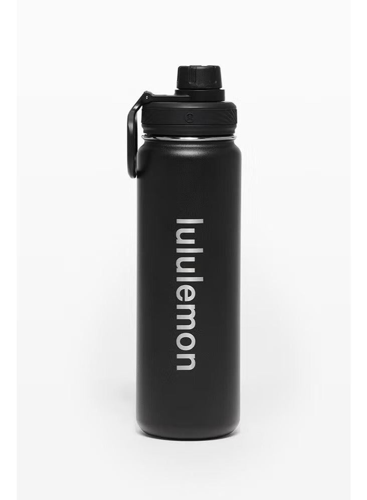 lululemonStainless steel sports vacuum insulated water bottle, suitable for holding water, iced tea, hot tea, etc., with a capacity of 710 milliliters