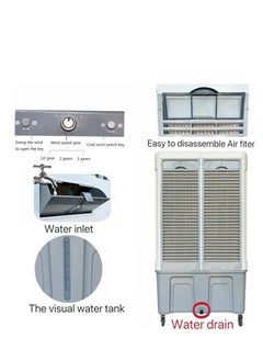 Wtrtr Wtrtr 120L big Air Cooler 550W Evaporative Air Cooler, air conditioning  - Image 4