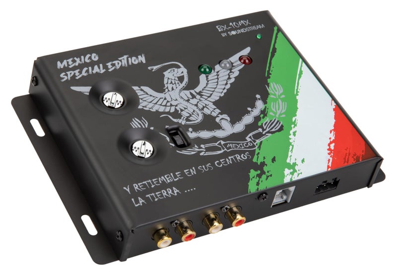 Soundstream Mexico Edition BX-10MX â€“ Enhanced Bass Processor | Car Audio Bass Restoration Processor with Remote Control | ME Design and Epicenter Alternative for Aftermarket Sound Systems - Image 1