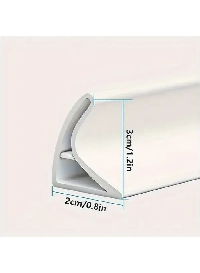 Gray 78 74 Inch Long Self Adhesive Waterproof Shower Barrier Dry Wet Separation Durable Easy Install - Image 4