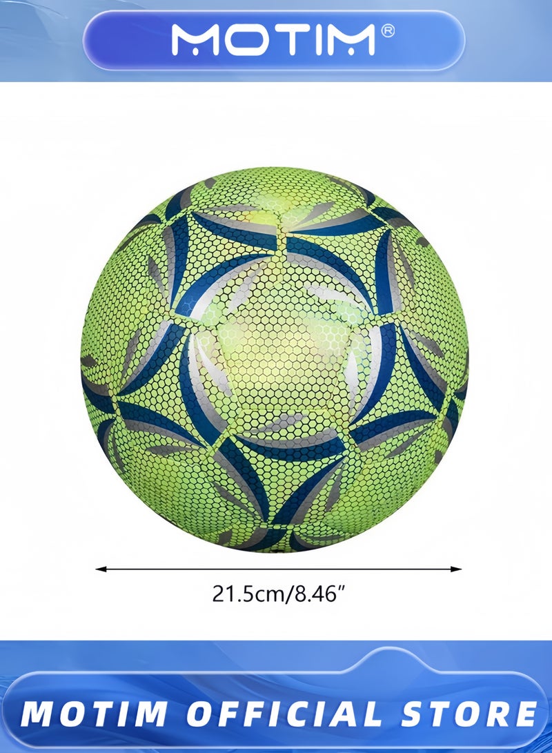 Light Up Soccer Ball Size 5 Glow in The Dark Soccer Ball Luminous Soccer Balls for Day & Night Games