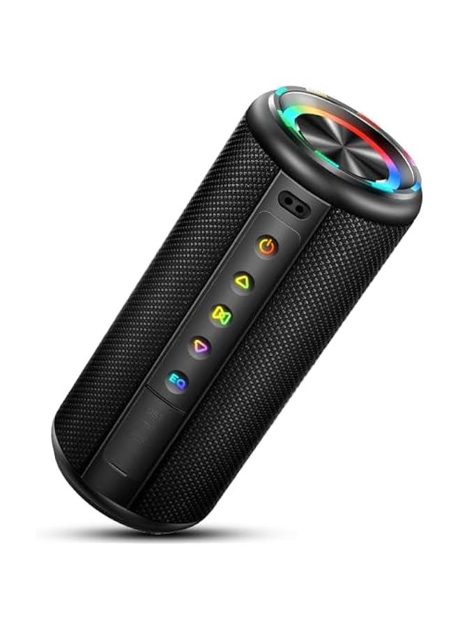 Arabest Portable Bluetooth Speaker, Bluetooth 5.4 Wireless Speaker with 20W HD Loud Stereo Sound, 15H Playtime, IP7 Waterproof, LED Lights, TWS Pairing, Built-in Mic, for Outdoor, Home, Party, Beach, Gift - Image 1