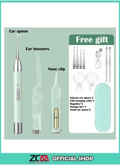ZCM-HAPPY 3 Piece Ear Wax Remover Tool Set with LED Light and Magnifying Glass for Cleaning Ears  - Image 1