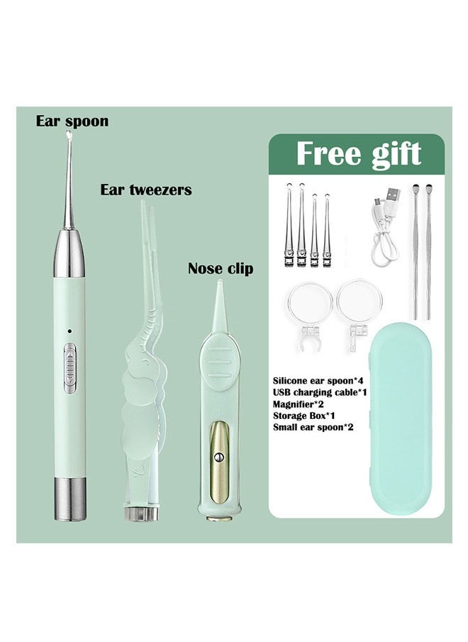 3 Piece Ear Wax Remover Tool Set with LED Light and Magnifying Glass for Cleaning Ears