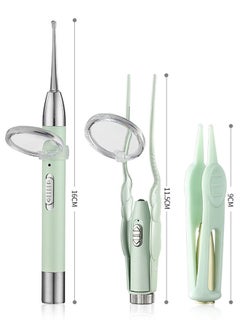ZCM-HAPPY 3 Piece Ear Wax Remover Tool Set with LED Light and Magnifying Glass for Cleaning Ears  - Image 3