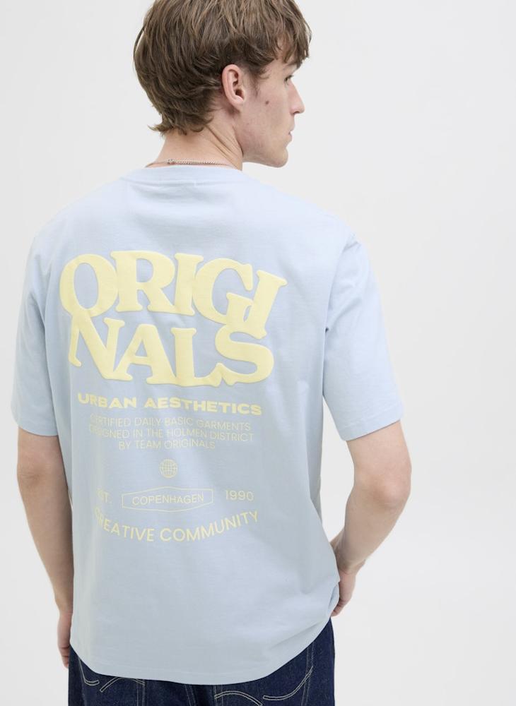 JACK & JONES Jortavira Type Back Crew Neck T-Shirt  - Image 3
