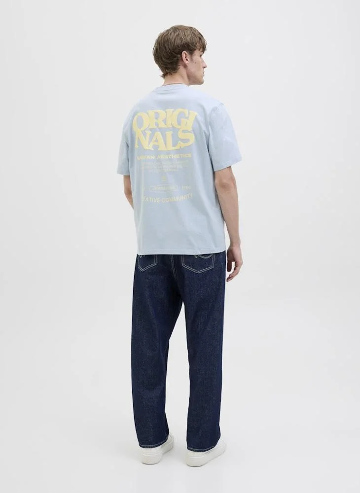 جاك اند جونز Jortavira Type Back Crew Neck T-Shirt