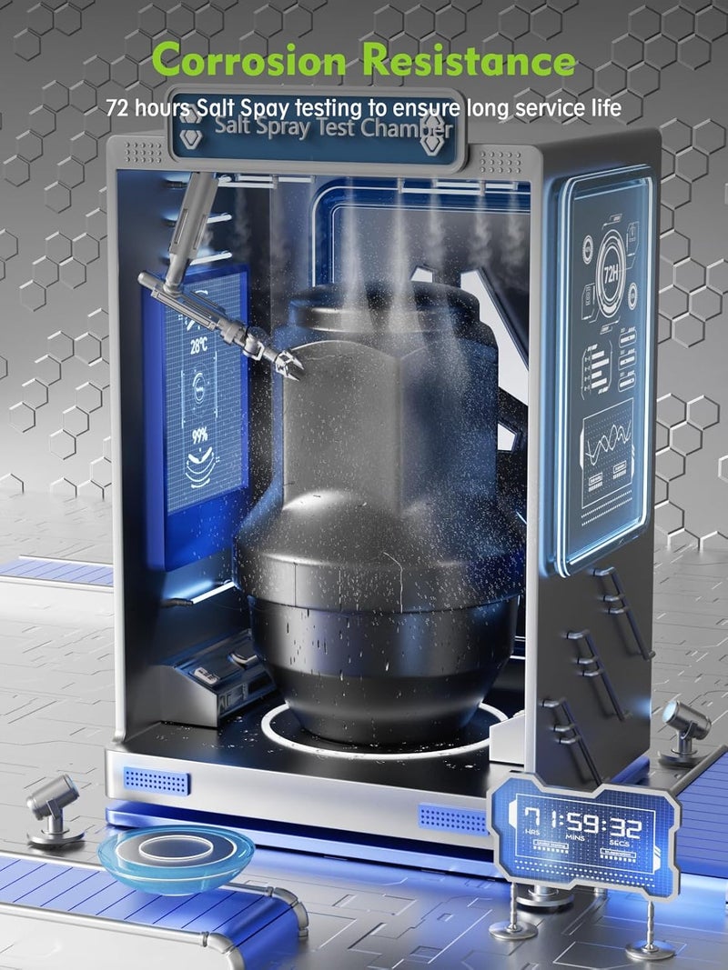 AUTOPTIM M14x1.5 Closed End Lug Nuts - Black, 24pcs for Ford F150, Expedition, Lincoln Navigator - Image 3