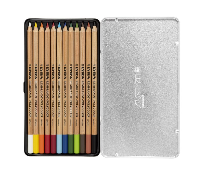 LYRA Rembrandt Polycolor Art Pencils, Set of 12 Pencils, Assorted Colors (2001120) - Image 2