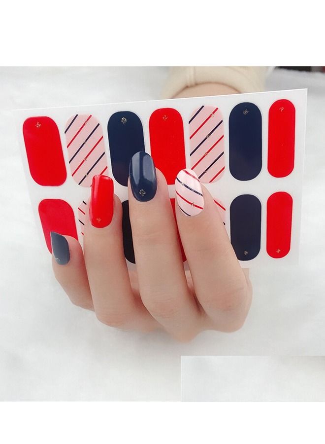 Generic 14-Pieces Fashion Nails Stickers 
