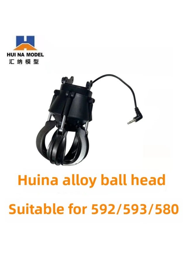 Huina Toy Remote Control Engineering Vehicle Excavator Forklift Crawler Receiving Board Remote Control Screw Rod Walking Drive Accessories-Color:Alloy Grasp Ball Head-Proportion:1:14 - Image 1