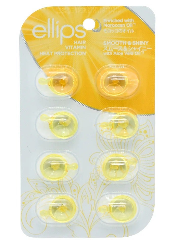 أليبس إليبس للشعر الناعم واللامع، مع فيتامينات لحماية الشعر من الحرارة - 8 قطع - Image 1