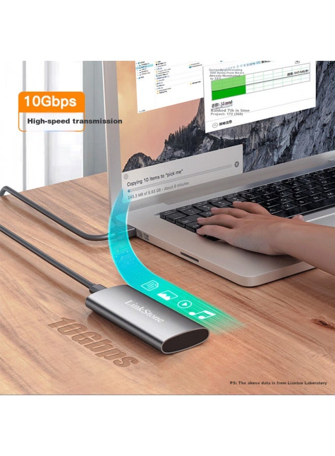 Linkstone M.2 Nvme Portable Hard Drive Enclosure Type-C 3.2 Interface Ssd Solid State Drive Case Notebook Computer M.2 All Aluminum External Enclosure - Image 2