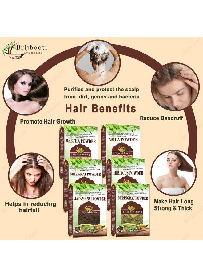  بريجبوتي مسحوق ماهافير ريثا أملا شيكاكاي بهرينجراج كركديه جاتامانسي 300 جرام - Image 3