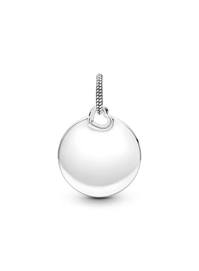 PANDORA Engravable Round Tag Pendant