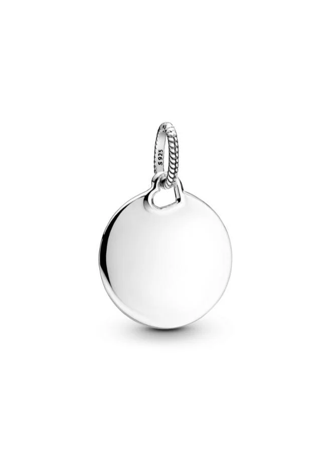 PANDORA Engravable Round Tag Pendant