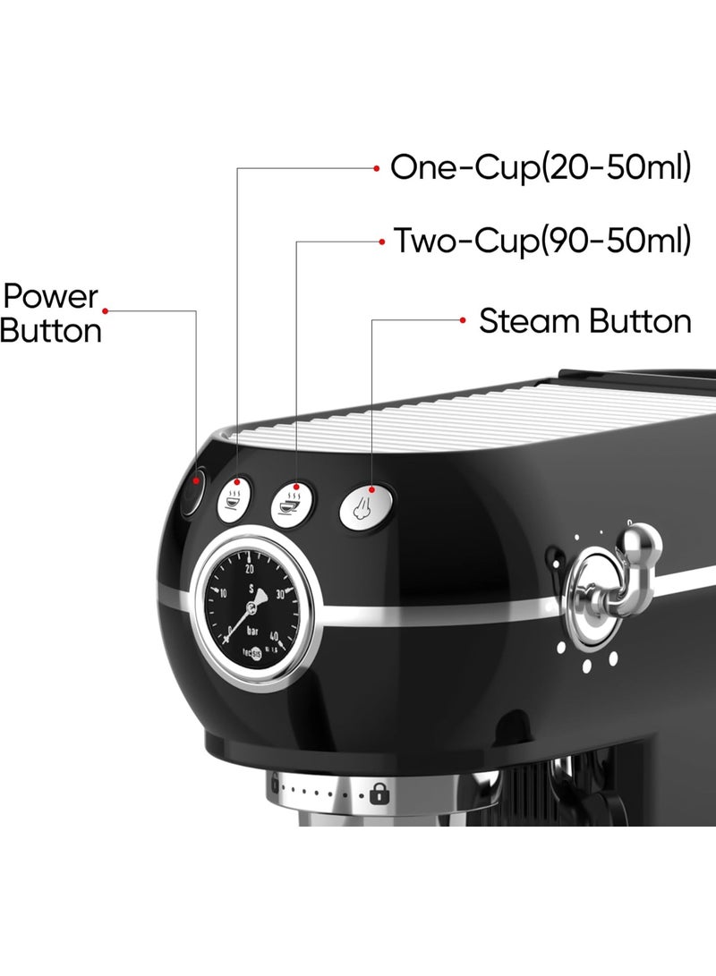 RADOCO, Retro Style Espresso Machine - Image 3