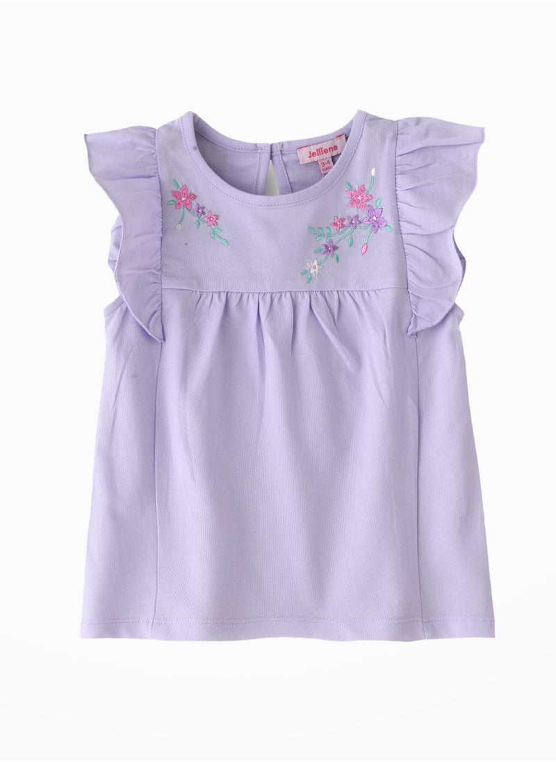 Jelliene Sunshine Squad: Girls' Comfy Cotton Tees Playful & Summer Fun  - Image 1