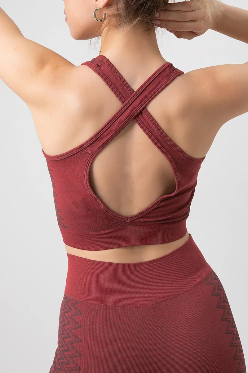 Gigotto Doremi Seamless Cross Thick Strap Sports Bra