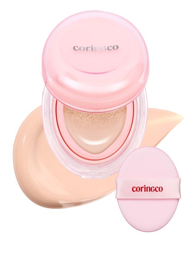 CORINGCO Glow Rice BB Cushion Foundation, Light Ivory, Natural Beige, Mocha Beige, Dewy Finish, Natural Coverage with Cushion Puff Applicator (#23 Natural Beige) - Image 2