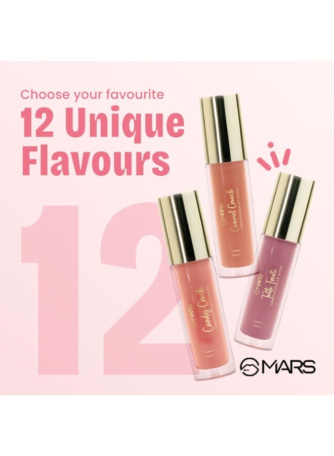مارس ملمع الشفاه كاندليشوس شير للنساء من مارس | ترطيب ولمعان عالي | خفيف الوزن | غير لزجة | غني بفيتامين E وحمض الهيالورونيك وإستر الأفوكادو (4.0 مل) (12-BERRY BURST) - Image 3