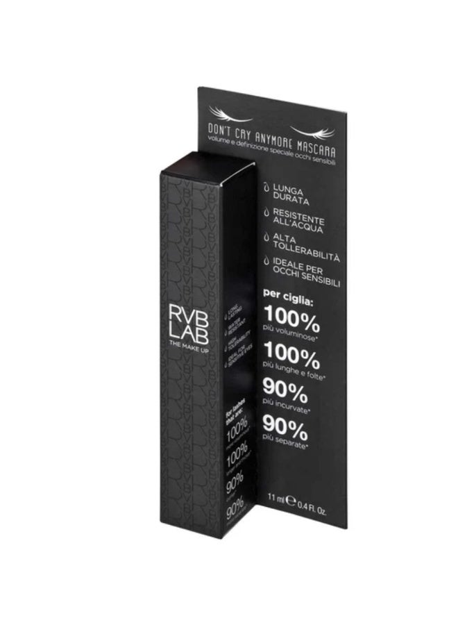 RVB LAB Don't Cry Anymore Eyelash Mascara Waterproof Black 11ml - Image 4