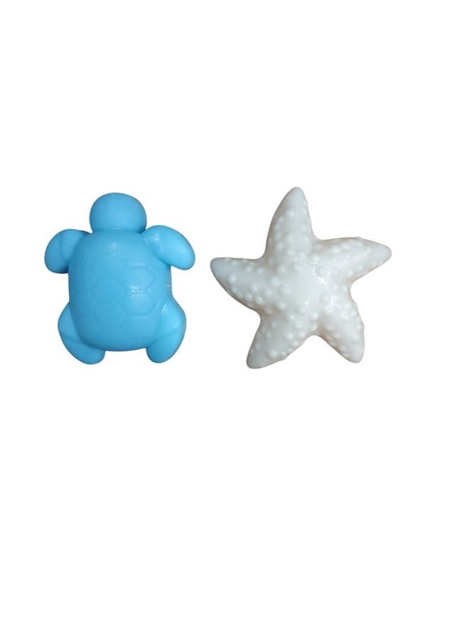 Diy Magic Sand with 2 Animal Moulds - Underwater World Play Dough set Plasticine Color Mud Set Castle Modeling Clay kit DIY Slime Toys (Orange)  - Image 2