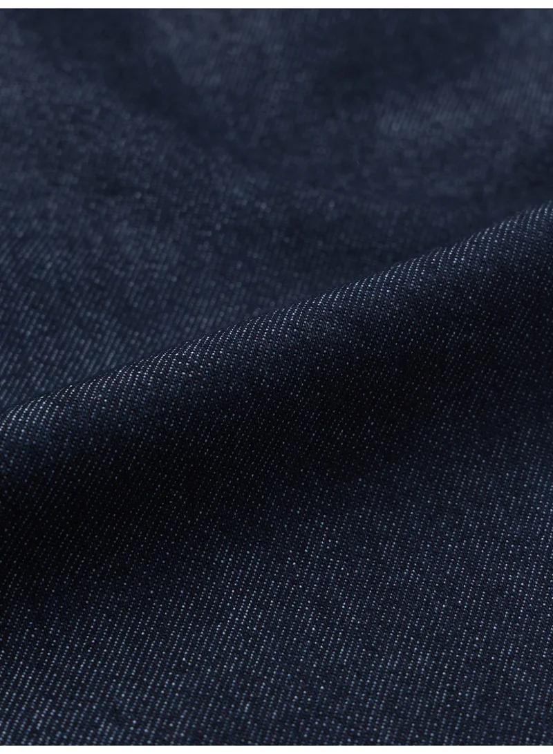The Souled Store  The Souled Store Retro Line: Men and Boys Zip Fly Dark Indigo Solid Cotton Spandex Blend Straight Fit Lightweight Pleated Front Everyday Streetwear Jeans for Men | Best Price UAE