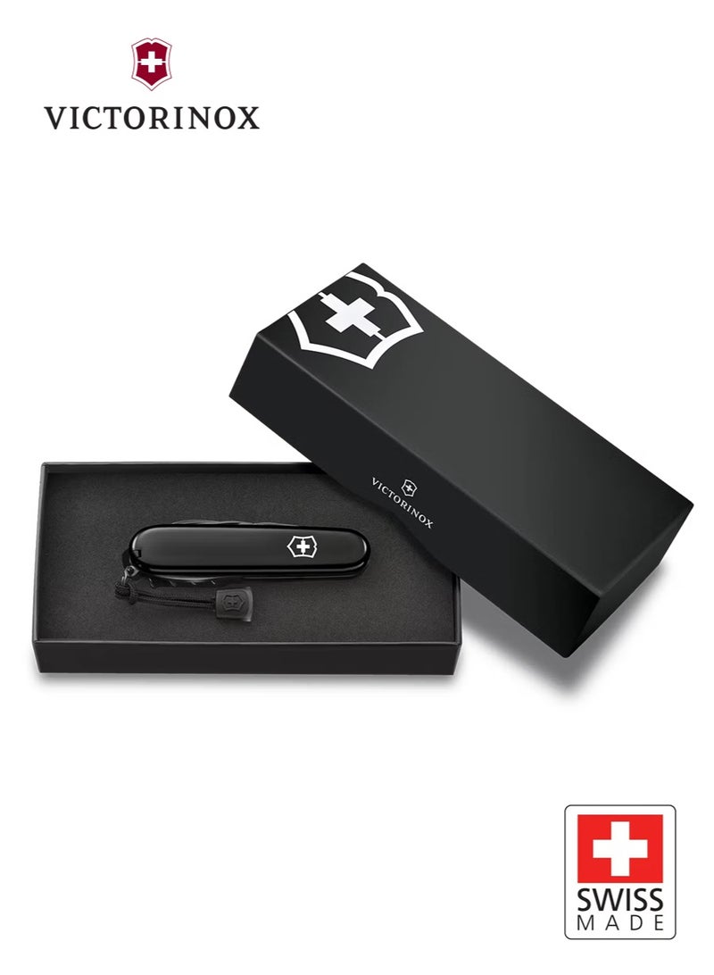 Victorinox Spartan Onyx Black 1.3603.31P | Swiss Army Knife with 12 Functions | Sleek Monochrome Design for Everyday Carry and Outdoor Adventures - Image 2