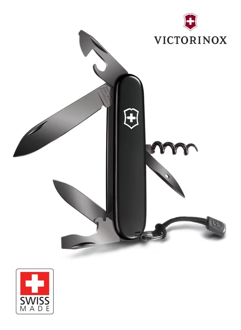 Victorinox Spartan Onyx Black 1.3603.31P | Swiss Army Knife with 12 Functions | Sleek Monochrome Design for Everyday Carry and Outdoor Adventures - Image 4