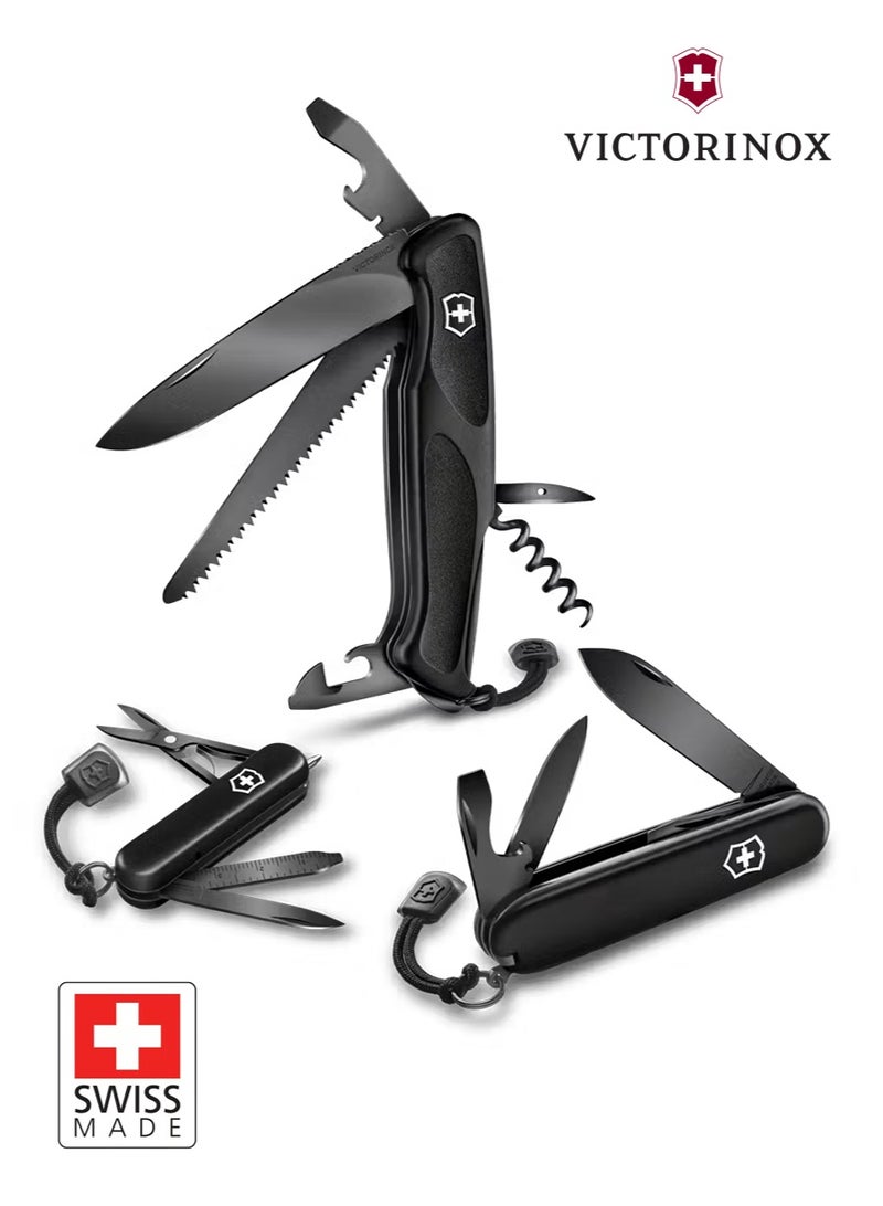 Victorinox Spartan Onyx Black 1.3603.31P | Swiss Army Knife with 12 Functions | Sleek Monochrome Design for Everyday Carry and Outdoor Adventures - Image 5