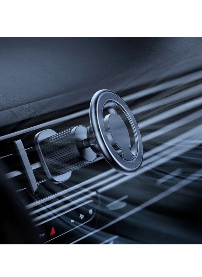 Bastec BC1250 2-in-1 MagSafe Magnetic Car Phone Holder – 360° Rotating Design