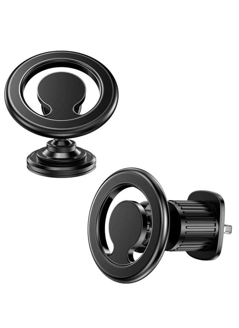 Bastec BC1250 2-in-1 MagSafe Magnetic Car Phone Holder – 360° Rotating Design