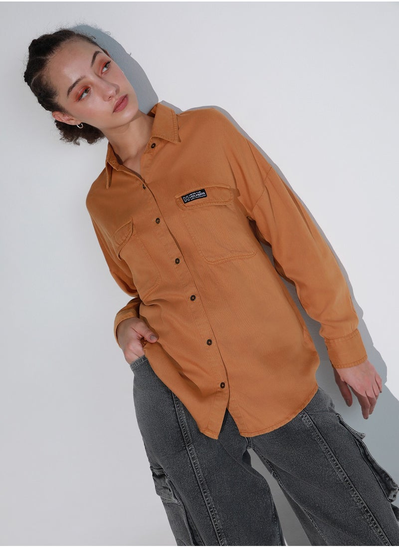 Hubberholme - Standard Oversized Casual Shirt for Women - Image 1