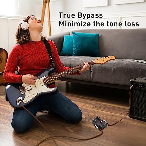 Satone S811 Riffer High Gain Distortion Electric Guitar Effect Pedal High Gain Distortion Effect Preset Acoustic Metal Pedal with True Bypass - Image 3