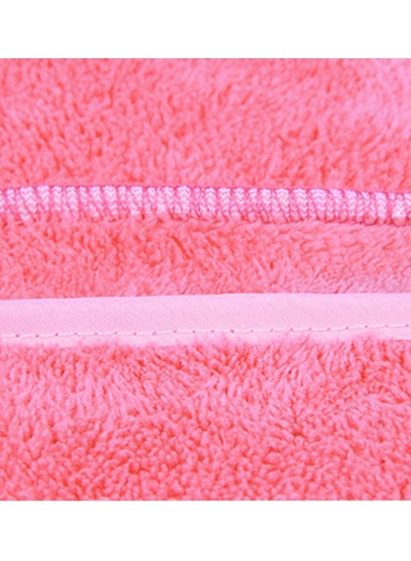 ORiTi Absorbent Microfiber Hair Towel 2 Pack Quick Dry Hair Turban Wraps Twist Hair Drying Towel With Elastic Loop, PINK AND RED - Image 4