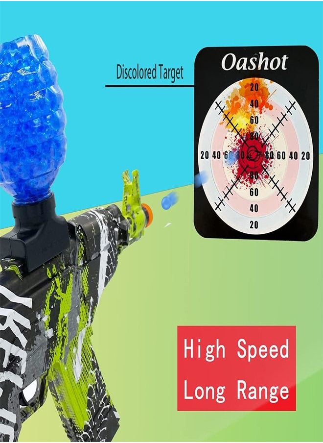fashionhome - AK 47 Shape Electric Automatic Hydrogel Balls Blaster Gun with Safety Goggles and 5000 Gel Balls for Outdoor Activity - Image 1