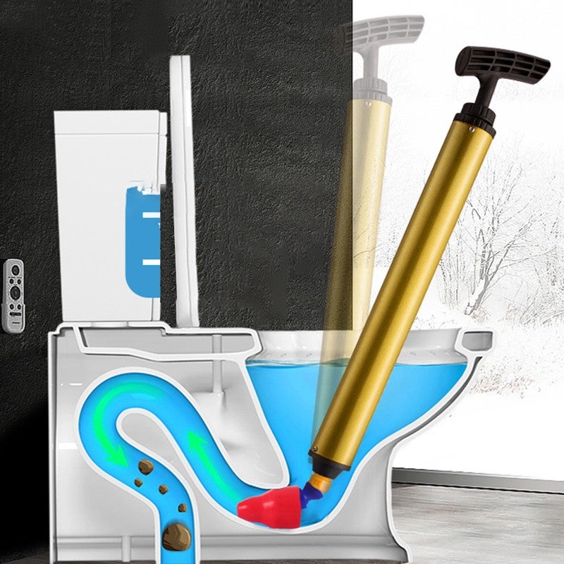 Toilet dredge toilet artifact toilet toilet toilet pipe blockage sewer toilet suction tool one shot through(Red gas cylinder dredge-plus 6 luxury gift bags) - Image 2