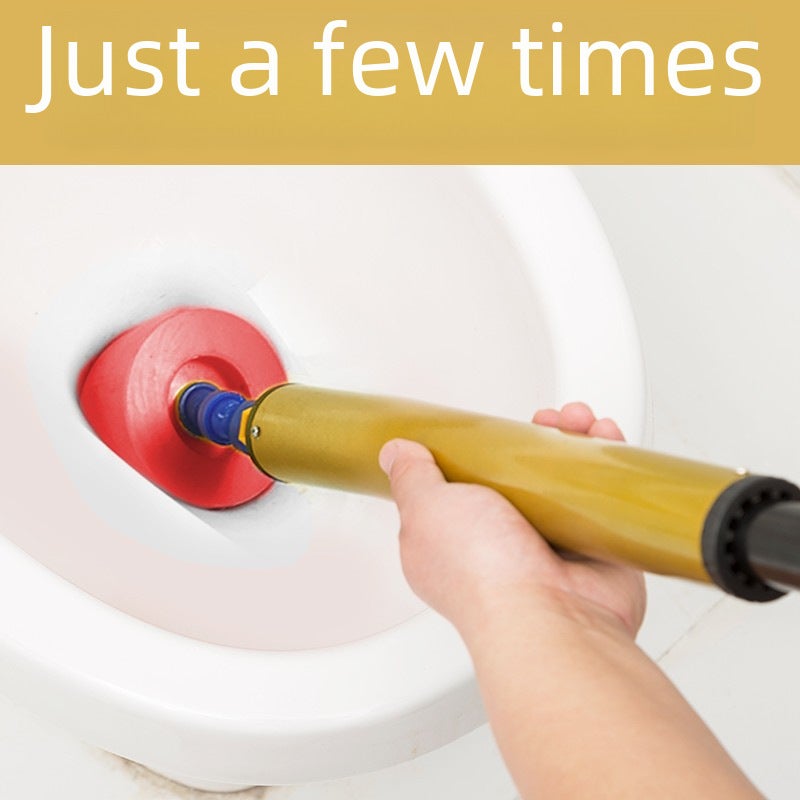 Toilet dredge toilet artifact toilet toilet toilet pipe blockage sewer toilet suction tool one shot through(Red gas cylinder dredge-plus 6 luxury gift bags) - Image 3