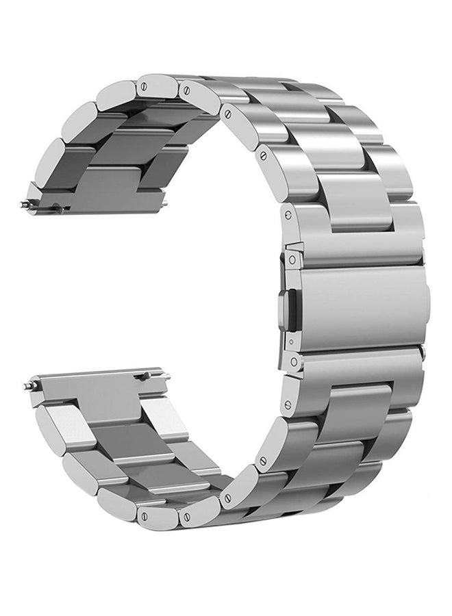 إسكدنيا Stainless Steel Band For Samsung Gear S3 Watch Silver