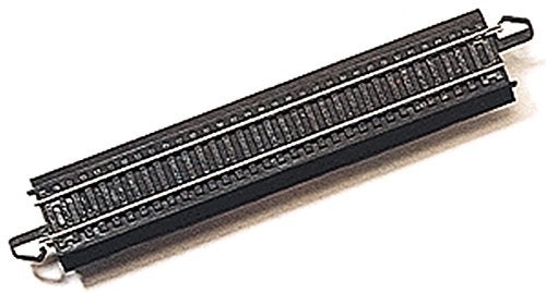 Bachmann Trains SnapFit EZ TRACK 9 STRAIGHT TRACK 4card STEEL ALLOY Rail With Black Roadbed HO Scale 44411 - Image 1