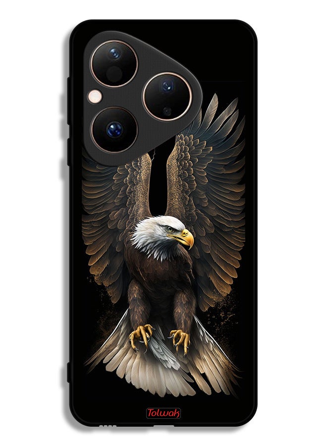Tolwak غطاء حماية هواوي بورا 80 بتصميم نسر مفتوح الأجنحة - Image 1