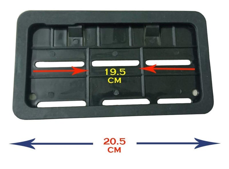 Autofetch Front and Back Bike Number Plate Frame (Set of 2) (Black) for Hero HF Deluxe - Image 2