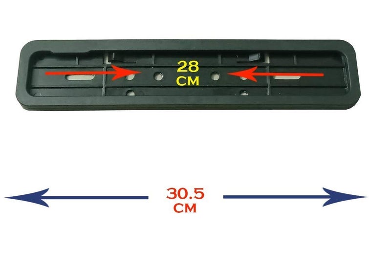 Autofetch Front and Back Bike Number Plate Frame (Set of 2) (Black) for Hero HF Deluxe - Image 3