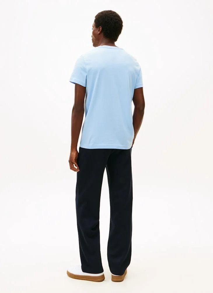 TOMMY HILFIGER Logo Embroidery Slim Jersey T-Shirt