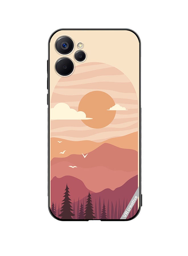 VR CREATIVE Protective Case Cover For Realme 9i 5G Abstract Landscape Design Multicolour - Image 1