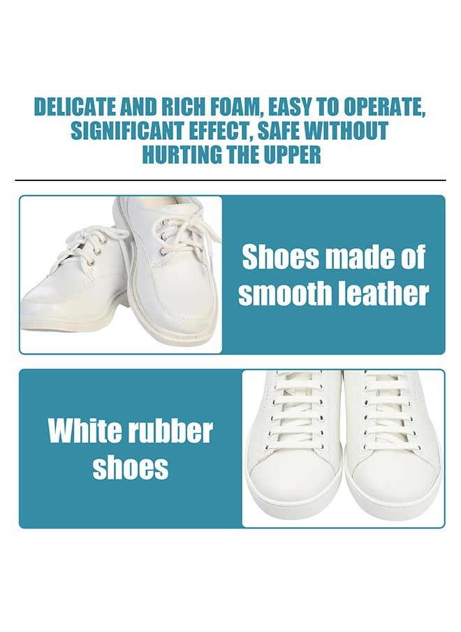 JUE-FISH Shoe Cleaning Kit - Shoe Whitening Cleaner - No Wash White Shoes Stain Remover with Shoe Cleaner - Brush and Cloth, Suitable for White Shoes and Sneakers  - Image 5
