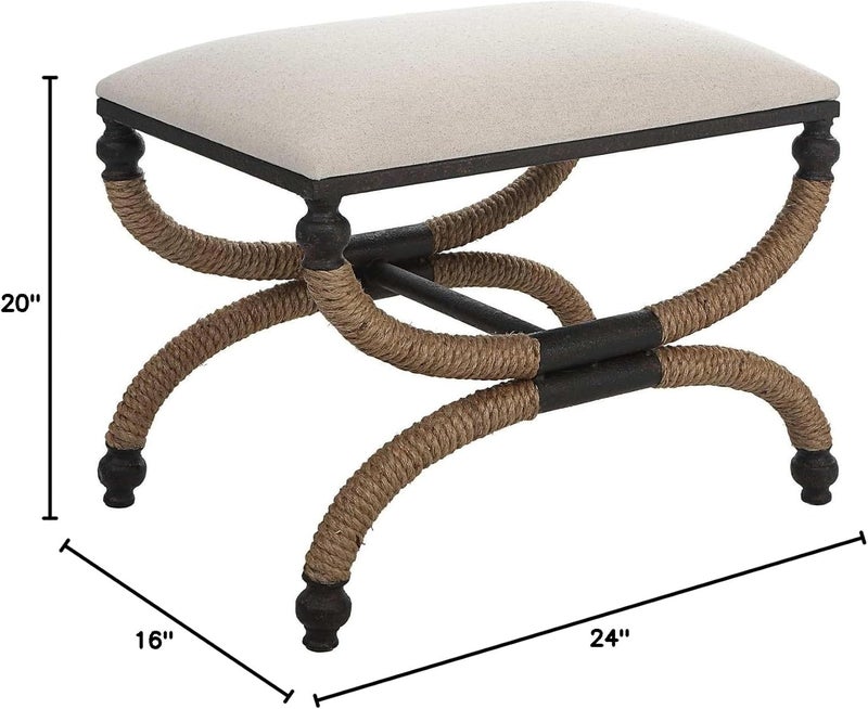 Uttermost Icaria  Small Bench195 Inches Tall and 235 Wide - Image 2